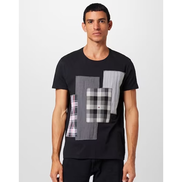 panske-tricko-cerne-patchwork-originalni-dlouhe