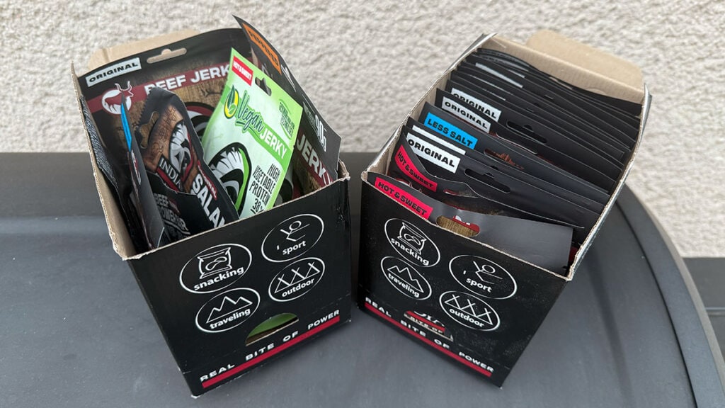 Balíčky sušeného masa Indiana jerky od jerky-shop.cz
