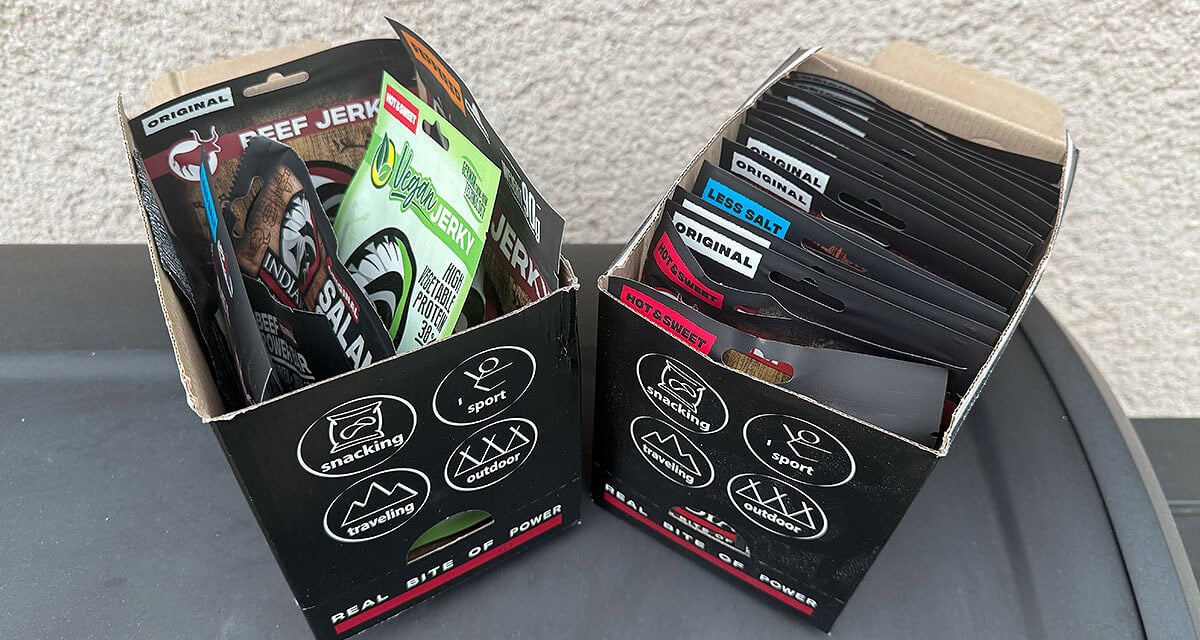 Recenze Jerky-shop.cz: Chuťový test 12 druhů sušeného masa Indiana Jerky