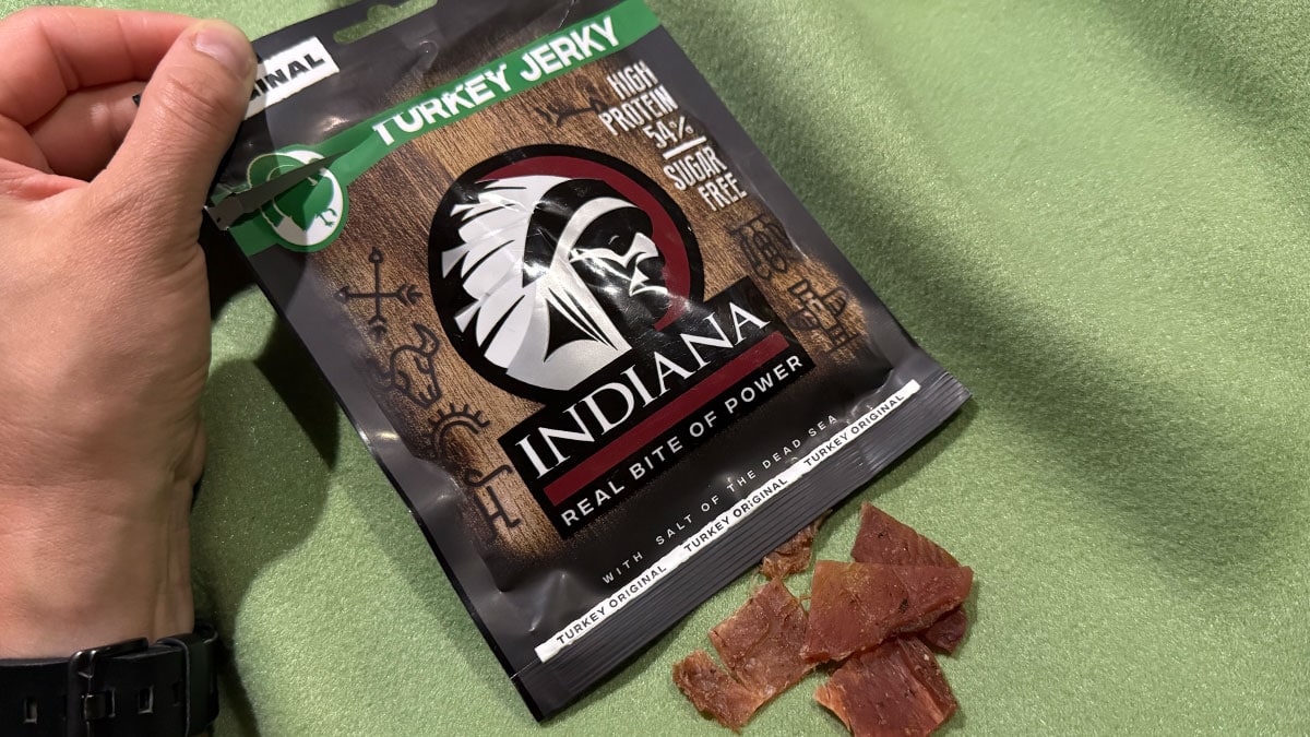 Turkey Jerky od Indiana Jerky - balení 25 g - sušené krůtí maso, recenze e-shopu jerky-shop.cz