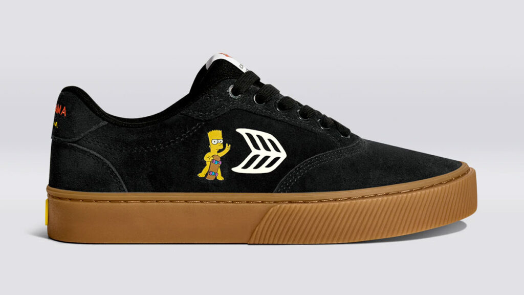 Unisex tenisky Cariuma Naioca černé Bart SImpson design