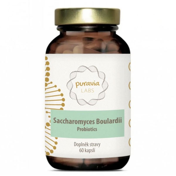 Puravia LABS Saccharomyces boulardii – probiotika pro cestovatele